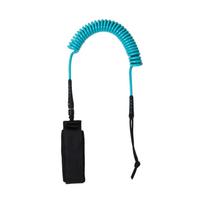 10FT 5.5 MM Paddle Board Leash TPU Material Strong Cord 360 Degree Rotating Design for Outdoor Surfing Accessories & Daily Use mėlyna