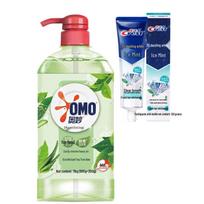 Crest 3D White Toothpaste & OMO Dish Soap Value Pack