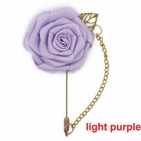 Men‘s Suit Corsage Flowers Lapel Pin Leaf Simple Brooches Jewelry Brooch Pins Fashion Accessories šviesiai violetinė spalva