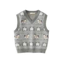 DAVE&BELLA Boys' Anti-Static Knit Sweater Vest 120 viržių pilka spalva