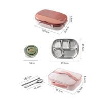 Large Capacity Stainless Steel Lunch Box, Office Workers, Instant Noodles, Meal Tray