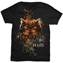 Him Unisexs Owl Colour Short Sleeve TShirt Black XxLarge S