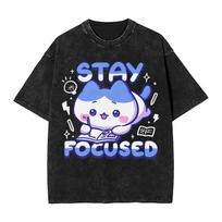 Chiikawas Last Dinner T Shirts Hip Hop Washed Cotton Harajuku TShirt  Vintage Men Women Tops Streetwear Summer Tee Shirt 2XL
