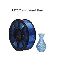 Transparent Blue &Crystal Glitter Blue PETG Filament 1kg 1.75mm for 3D Printers No Tangling Compatible PETG&3D Printing Filaments&PETG
