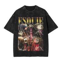 Clair Obscur Expedition 33     T Shirts for Men Pure Cotton Leisure TShirt O Neck Video Game Tees Short Sleeve Tops Printing S