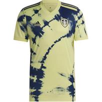 Adidas LEEDS UNITED FC 22/23 IŠVYKIMO MARŠKINĖLIAI Futbolo marškinėliai Vyriški Pulse Yellow/Dark Blue HC1080 L