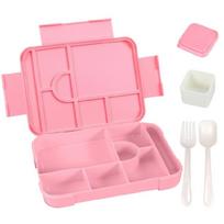 Multi Section Plastic Bentos Box Microwave Safe Lunch Container with Lid for Students Children Salad Fruit Storage