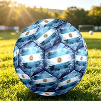 Argentina Futbolo Spausdintas Dydis 5 Futbolo Kamuolys Atsparus Dilimui Standartinis Suaugusiųjų Treniruočių Futbolo Kamuolys Gerbėjo Dovana Vidaus Lauko Rungtynių Sportui Size 5