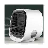 (White) Mini Cooler Humidifier Electric Fan Portable Air Conditioning Fan Desktop Office balta