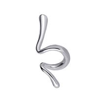 Geometric Snake Shape Ear Cuff Cartilage Earring Clip on Earrings Earring Without Piercing sidabras
