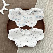 Breathable Drool Bibs Antibacterial Summer Bibs Bibs for Baby Girl Boy  for Teething and Drooling Sailing Boat