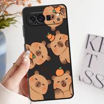 Case for Google Pixel 10 9 Pro XL 9a 8a 6 7 8 Pro 7a 6a Soft Cover Capybara Cartoon Cute Google Pixel 6