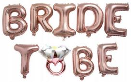 Girlanda Balonowa Rose Gold Balony Bride To Be [64B1]