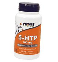 5-hidroksitriptofanas, 5-HTP 100, Now Foods 60 daržovių kepurėlių (72128016) 60vcaps