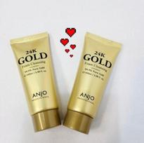 1+1 ANJO 24K aukso putojantis prausiklis  (1+1) 100 ml arba (1+1) 180 ml rinkiniai.