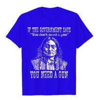Jums Reikia Ginklo Sėdinčio Jaučio Marškinėliai Pro-2-oji Pataisa T-shirt Medvilniniai Viršutiniai Marškinėliai Suaugusiems Viršutiniai Marškinėliai Spausdinti Retro Stiliaus S smėlis