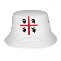 Custom Flag Of Sardinia Bucket Hats Women Unisex Italy Sardegna Four Moors Beach Sun Summer FisherUnisex Cap One Size