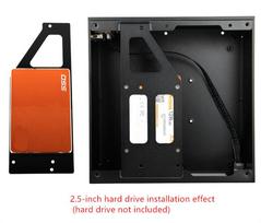 Skirtas MINI-ITX(17x17) Kompiuterio korpusas Aliuminis+Stiklinis dangtis Stalinis kompiuterio korpusas
