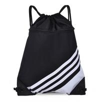 Unisex lengvas kuprinė su raišteliu: Sulankstomas sportinis, sporto salės ir batų krepšys Small (33*44 cm) black