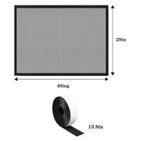 Fireplace Mesh Cover Baby Proof Barrier Living Space Easy Installation Elegant Black Woven Mesh Protective Barrier