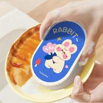 Kitchen Sponge Non-Scratch Scouring Pads Wood Pulp Cartoon Sponges For Bathroom Dishwashing Car Household Sink Pot Pan Hot Tubs China Mainland