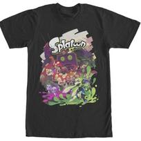 Fifth Sun Men's Nintendo Splatoon Characters T-Shirt S juoda