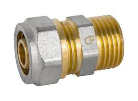 Pex-Al-Pex Chrome Connector 1/2*20 Boy - D001.1/2*20