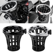 Honda Gold Wing GL1800 Didelis besisukantis silikoninis-aliumininis puodelio laikiklis Black gray