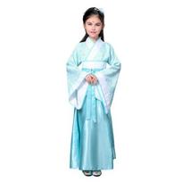 National Costume Tang Dynasty Hanfu for Girls Three-Piece Outfit Top Skirt Belt Traditional Chinese Style Children’s Clothing for New Year Travel 100cm B