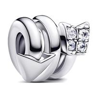 Pandora Solid Color Cupid Spiral Arrow Design Pendant Women pendant Silver 793665C01 Box