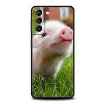 Cute Pink Pet Little Pig Phone Case For Samsung Galaxy S24 S23 S22 5G S21 Ultra S20 FE S10 S9 Plus S10E S8 Note 20 10 Lite Cover Samsung S24Ultra