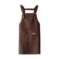 Oil-proof Kitchen Apron Scratch Resistant Canvas Ladies Fashion Cooking Apron for Painting kava