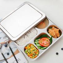 MAXCOOK 304 nerūdijančio plieno 5 skyrių pietų dėžutė gray