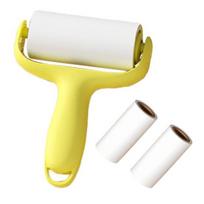 Lint Roller for Pet Hair Portable Handheld Cat Dog Hair Remover with 3 Refills for Laundry Clothes Couch Carpet Bedding Furniture žalia