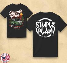 Simple Plan – Phoenix AZ Turo Sustojimas 2025 Oficialus Koncerto Marškinėliai Unisex Marškinėliai XL