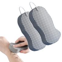 Magic Exfoliating Bath Sponge, 2026 New Ultra-Soft Exfoliating Bath Sponge Set, Magic Exfoliating Body Brush, Skin-Friendly and Reusable gray