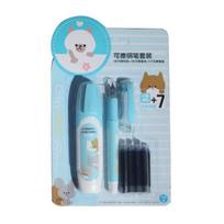 Large Nib Erasable Fountain Pen with 7 Ink Refills Stationary School Supplies