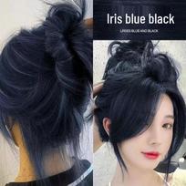 Blue-Black Hair Dye: 2026 Trendy DIY Color, Plant-Based Milk Tea Shade, for Women 100ml
