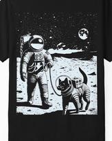 Space Dog T-Shirt | Astronaut & Dog Graphic Tee 3XL