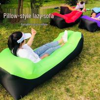 Portable Outdoor Inflatable Sofa Lounge Chair - Ideal for Camping, Music Festivals, and Lunch Break Relaxation