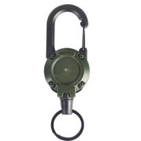 Retractable Keychain Heavy Duty Retractable Keychain High Quality Retractable Badge Reel žalia