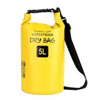 Portable PVC Tarpaulin Floating Dry Bags Touch Screen Water Resistant Roll Top for Outdoor Sports Transparent Design mėlyna