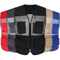 Oem L Xl Xxl Customized Breathable Fishing Clothing Fishing Vest L-red