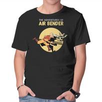 Unisex Crew Neck T-Shirt The Adventures Of Air Bender Graphic Short Sleeve Casual Tee XXXXL