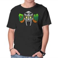 Unisex Crew Neck T-Shirt Doom Mask Graphic Short Sleeve Casual Tee XXL
