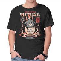 Unisex Crew Neck T-Shirt The Morning Ritual Graphic Short Sleeve Casual Tee XXXL