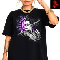 Men's and Women's T-shirts Bride Of Frankenstein (1935) Retro Sci-Fi Movie Unisex Premium XXXL
