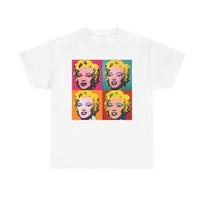 Men's and Women's T-shirts Andy Warhol T Shirt Vintage Art Poster Retro 80s Unisex Heavy Cotton Monroe XXXXL