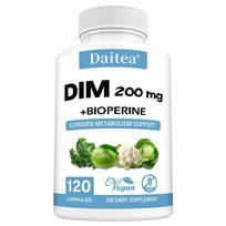 DIM 200mg Capsules with BioPerine Estrogen Metabolism and Balance Support for Men and Women 120PCS