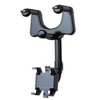 Support de téléphone voiture - SHOP-STORY - SWIVEL 360 - Rotatif 360° - Réglable & rétractable - Fixation rétroviseur juoda